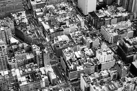 Aerial view of Manhattan, New York City, United Statesの写真素材