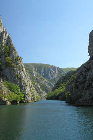 Lake at Matka Canyon, Macedoniaの写真素材