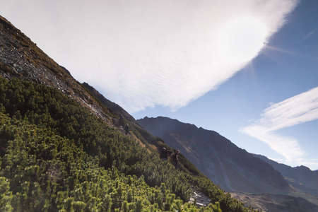Poland, Slovakia, Tatra Mountains, Swistowa Czuba peakの写真素材