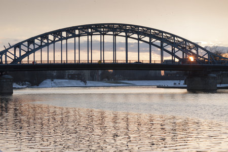 Pisudski Bridge の写真素材
