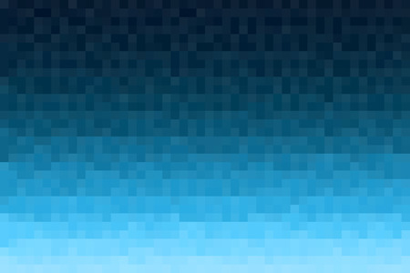 Abstract blue gradient background. Textured with pixel square blocks. Mosaic patternの写真素材