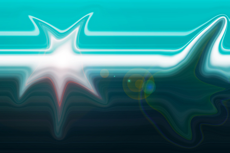 Abstract fantasy fish and sun light backgroundの写真素材