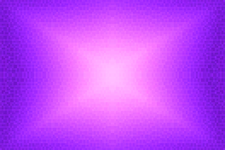 Abstract violet and pink radiant gradient background. Texture with pixel square blocks. Mosaic pattern.の写真素材