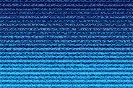 Abstract blue gradient background textured with lines  and cells.  Glitch texture .の写真素材
