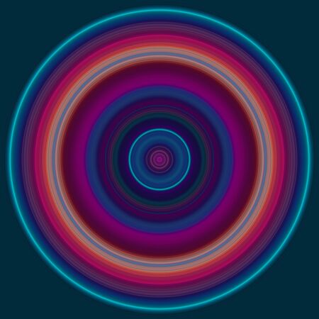 Colorful abstract bright circle , radial striped texture in purple and blue tones on green background. Round patternの写真素材