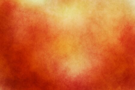 Abstract modern painting . Dry brush painted paper , canvas , wall . Textured background in red and yellow tones.の写真素材