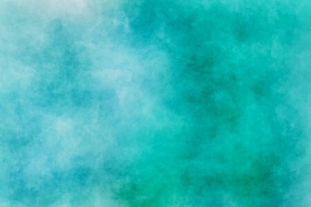 Abstract modern painting . Dry brush painted paper , canvas , wall . Textured background in blue and green tones.の写真素材