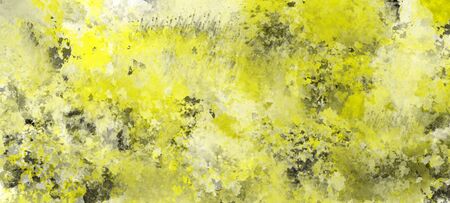 Abstract modern painting . Textured background in shades of yellow and black.の写真素材