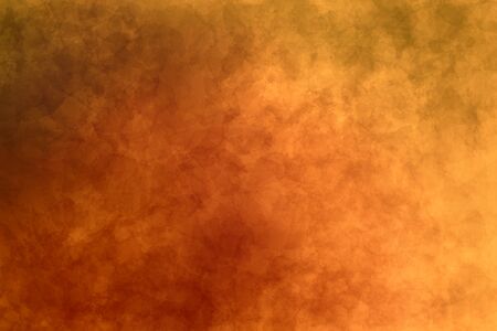 Abstract modern painting . Dry brush painted paper , canvas , wall . Textured background in orange , yellow and gray tones.の写真素材