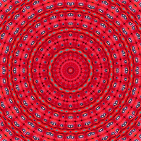 Floral kaleidoscopic pattern. Flower geometric ornament . Mandala . Abstract backgroundの写真素材