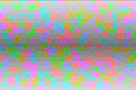 Abstract colorful glitch gradient background. Texture with pixel square blocks. Mosaic tetris pattern.の写真素材