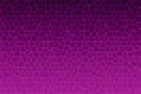 Abstract magenta gradient background. Texture with pixel square blocks. Mosaic pattern.の写真素材