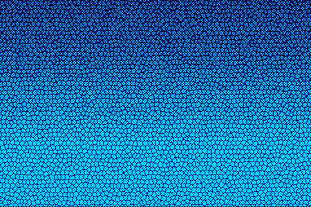 Abstract blue and cyan gradient background textured with cells.  Glitch texture .