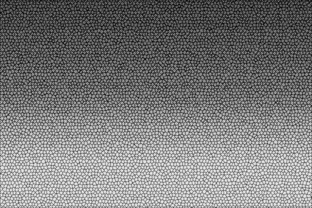 Abstract black and white gradient background textured with cells and dots.  Glitch monochrome textureの写真素材