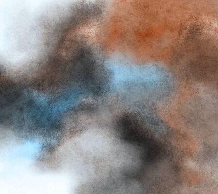 Multicolor textured background  in terracotta, gray and blue tones. Dynamic paint brushstrokes on paper. Contemporary backdropの写真素材