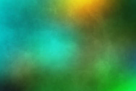 Rough noise stucco texture Chaotic brushstrokes shapes pattern Ink wash gradient Simple mixed media illustration Vivid emerald green turquoise colorsの写真素材