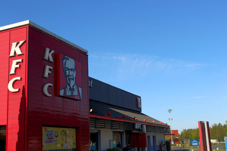 FRANCE - November 8, 2015: KFC restaurant. KFC is an American fast food chain.