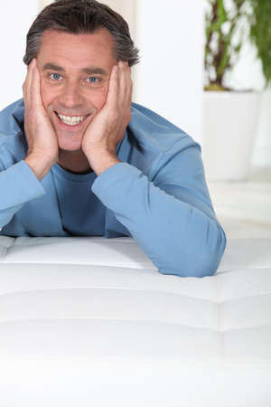 Mature man happyの写真素材