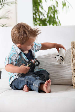 toddler playingの写真素材