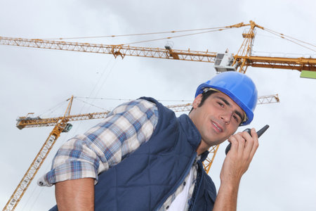 Project manager outside