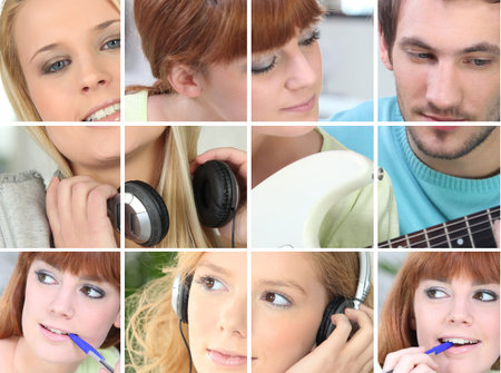 Collage of musical activities