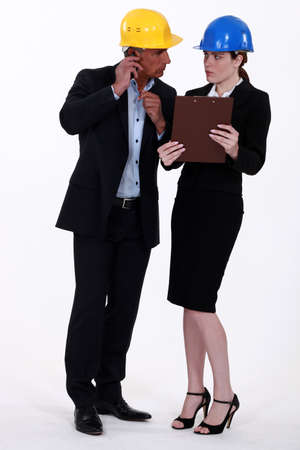 Woman glaring at her colleagueの写真素材