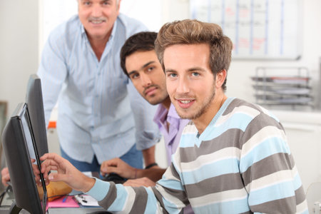 Two students in class