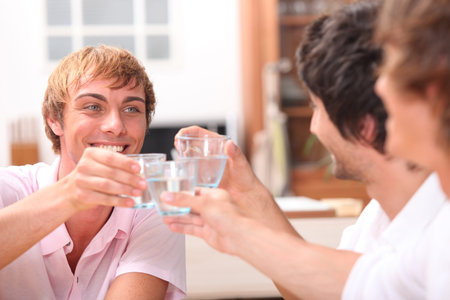 Friends drinking