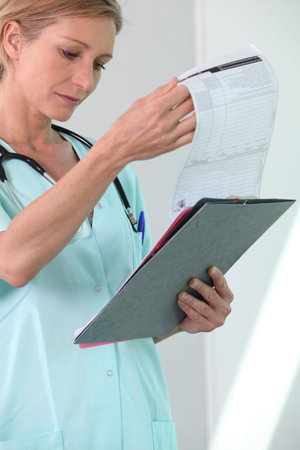 portrait of a nurseの写真素材