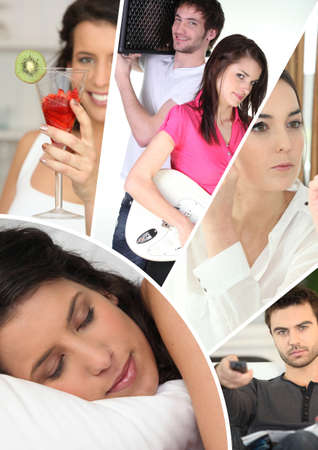 daily life activitiesの写真素材