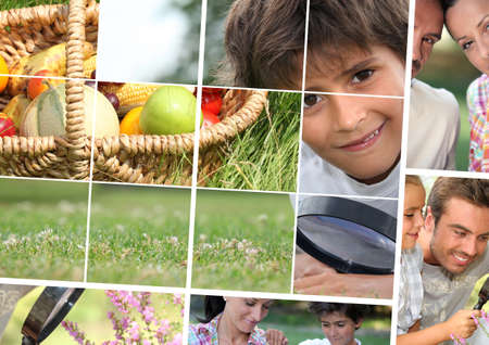 nature and familyの写真素材