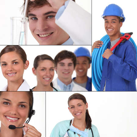 Career mosaicの写真素材