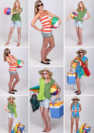 Ready for the beachの写真素材