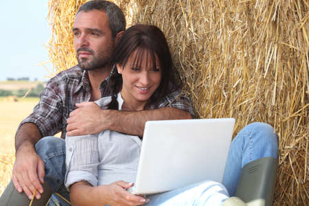 Why bring a laptop here?の写真素材