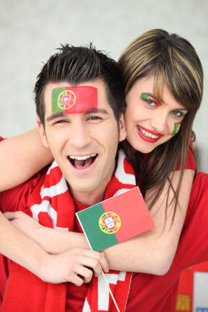 Portugal supportersの写真素材