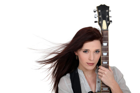 female guitar player