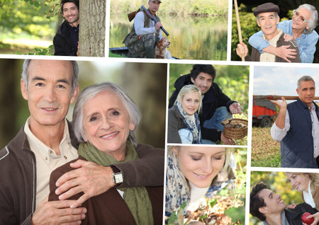 Countryside mosaicの写真素材