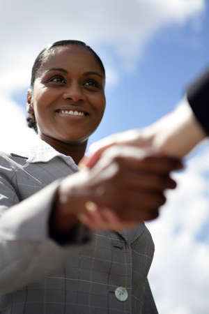 A business handshakeの写真素材