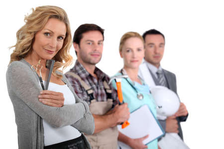 Different professionsの写真素材