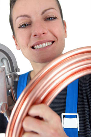 female plumberの写真素材