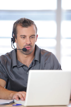 Man working in an office