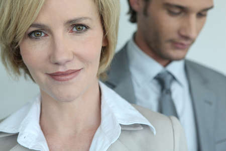 Female and male executiveの写真素材