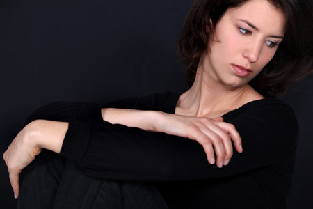 Woman daydreamingの写真素材