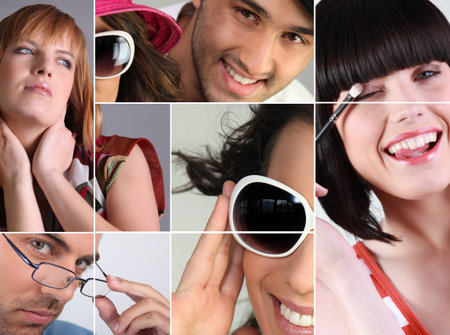 Montage showing variety of eye-wear