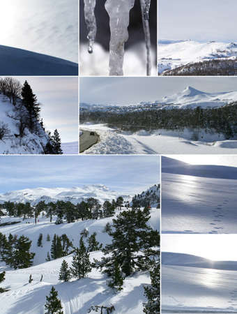 snowy mountainの写真素材