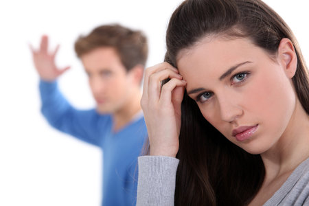 Young couple having argument