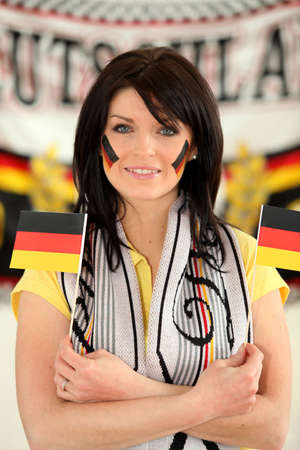 German football supporterの写真素材