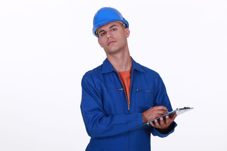 A cocky surveyorの写真素材