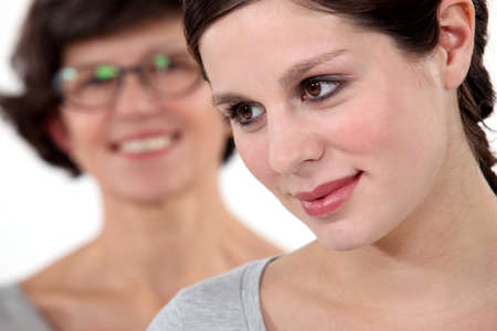 A mother and her daughter の写真素材