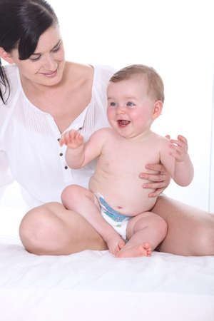 Mother with babyの写真素材